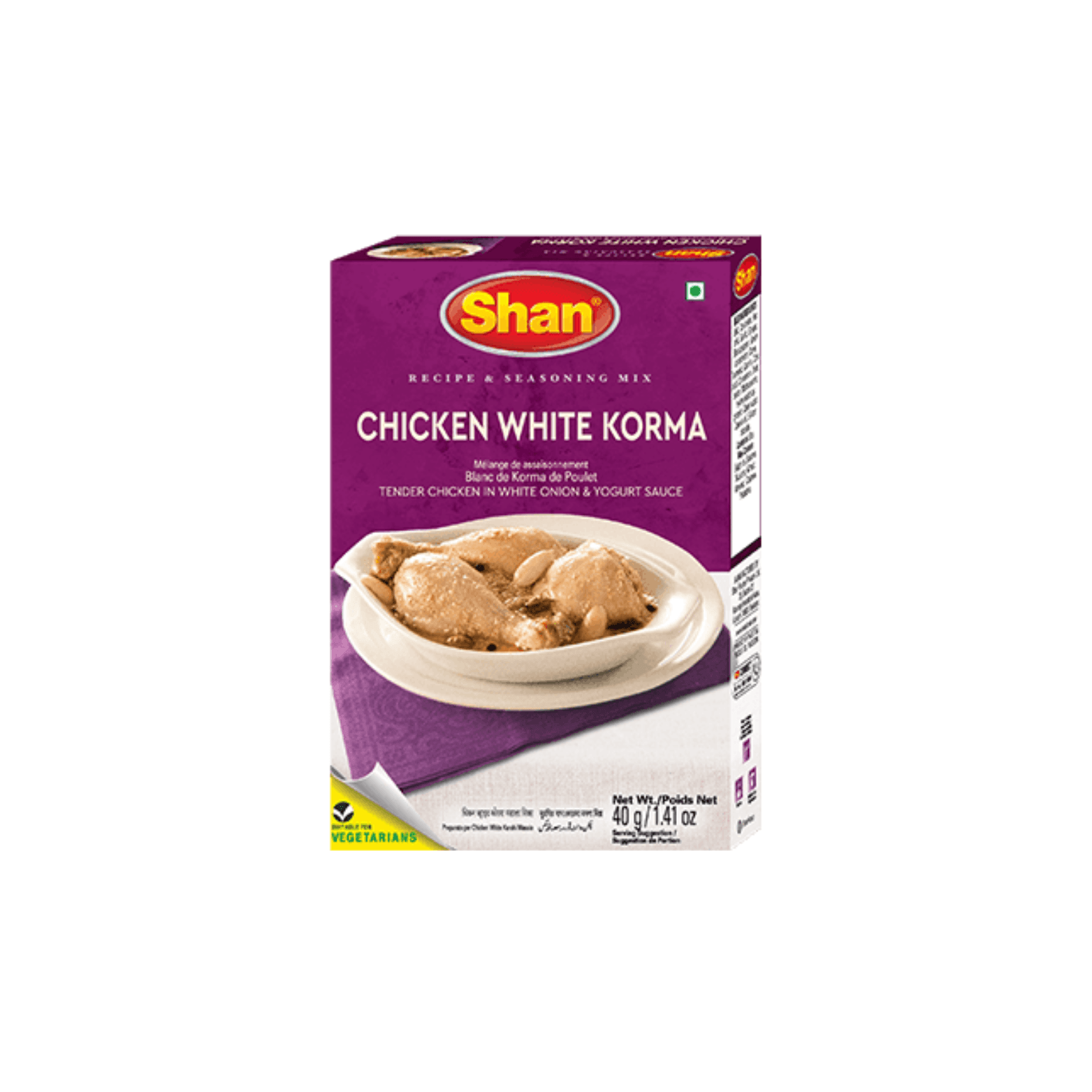 Shan Chicken White Korma Mix pack shot