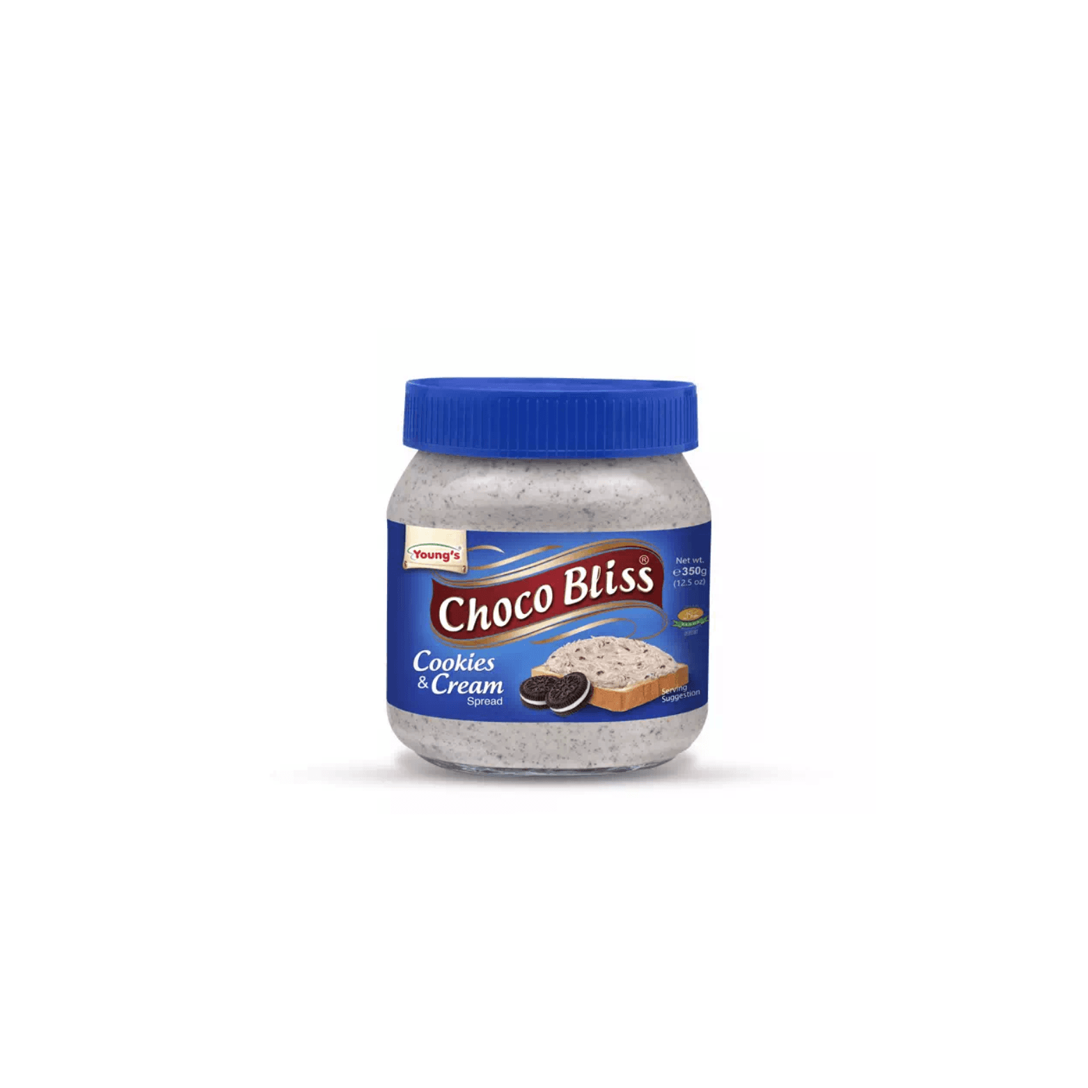 Young's Choco Bliss Cookies & Cream Spread pack shot