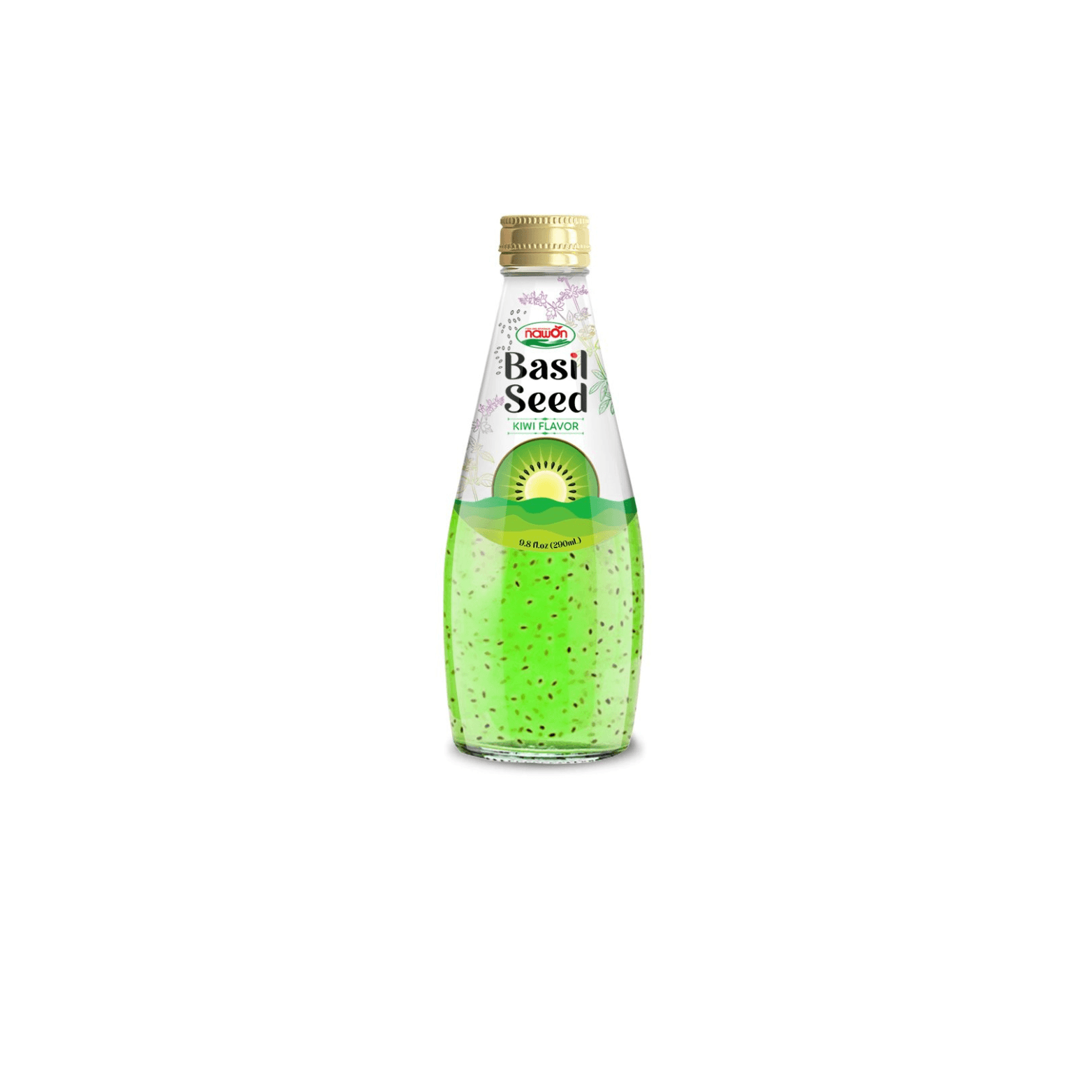 Nawon Nawon Basil Seed Drink Kiwi pack shot