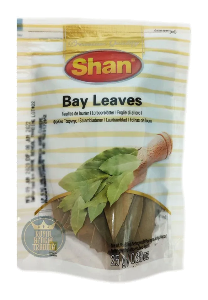 Bay Leaves by Shan product pack, background removed