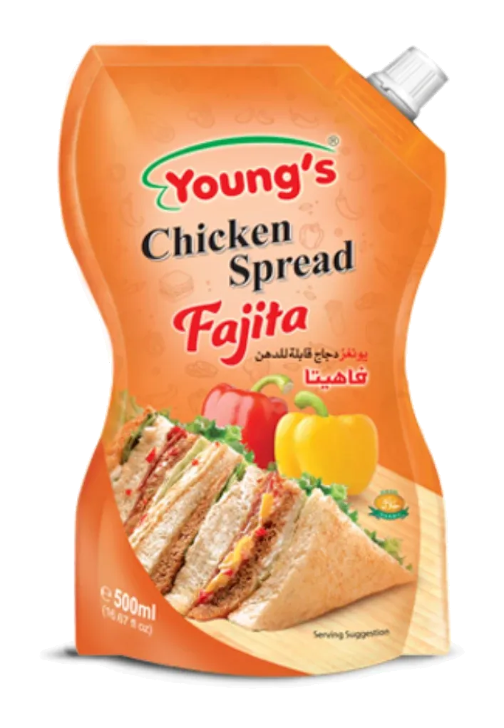Chicken Spread Fajita by Young's product pack, background removed