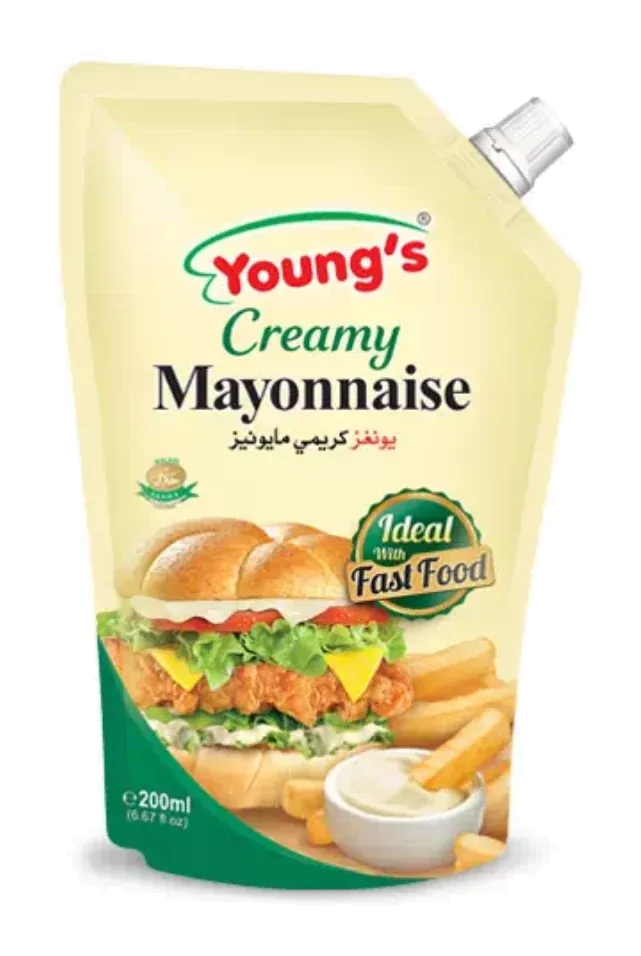 Creamy & Salted Mayonnaise by Young's product pack, background removed