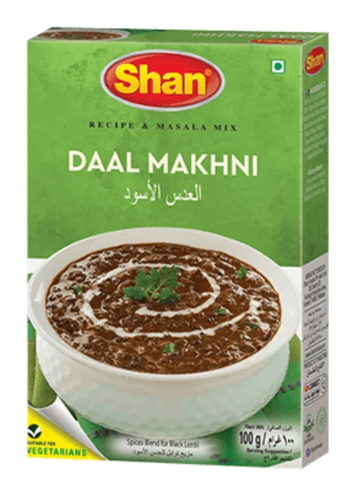 Daal Makhni Masala by Shan product pack, background removed