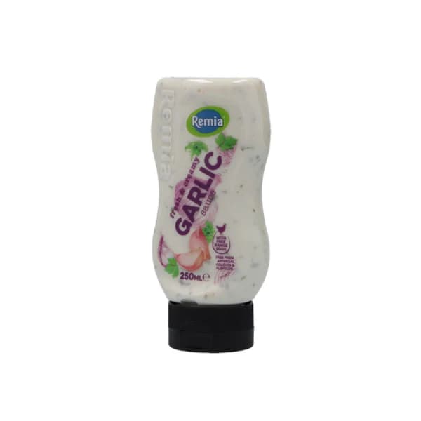 Remia Garlic Sauce Fresh & Creamy (Plastic Bottle) pack shot