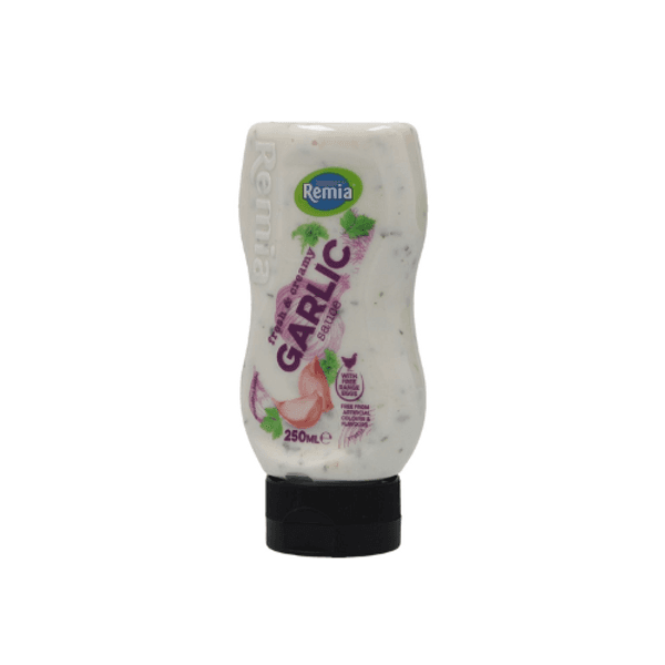 Remia Garlic Sauce Fresh & Creamy (Plastic Bottle) pack shot