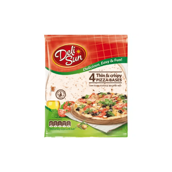 Deli Sun Deli Sun 4 Thin Crispy Pizza Base 24cm pack shot