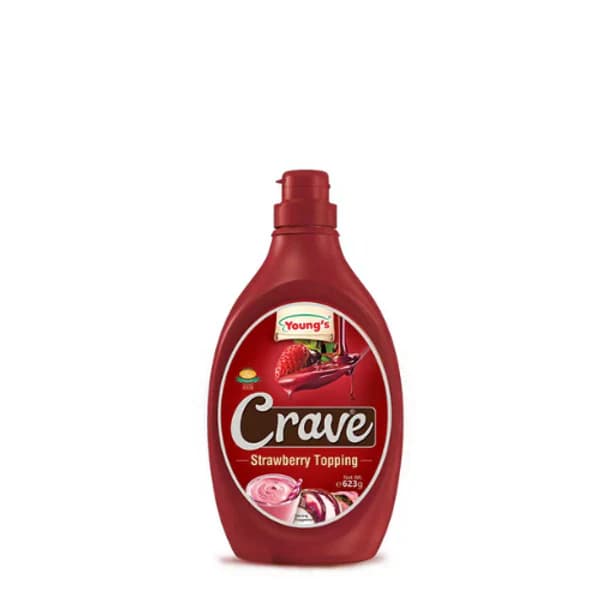Young's Crave Strawberry Topping pack shot
