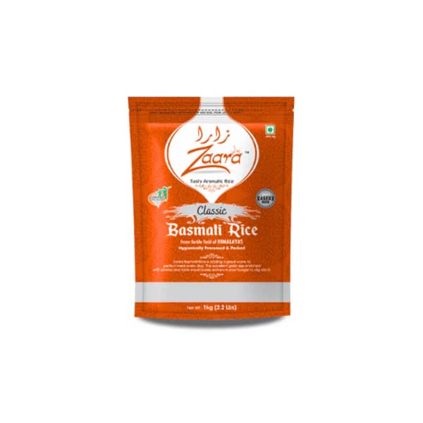 Zaara Classic Basmati Rice pack shot