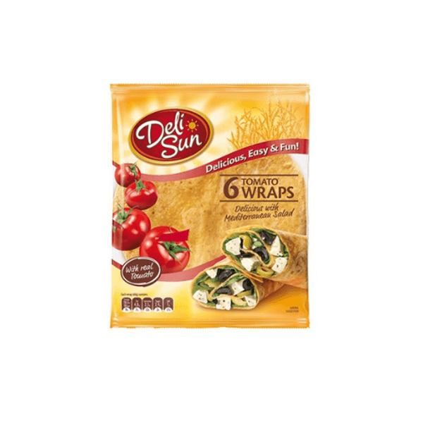 Deli Sun Deli Sun 6 Tomato Wheat Wraps 24cm pack shot