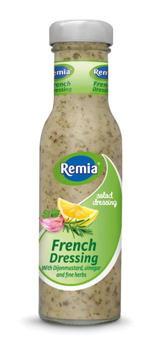 French Dressing by Remia product pack, background removed