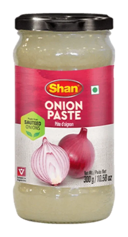 Garlic Paste by Shan product pack, background removed