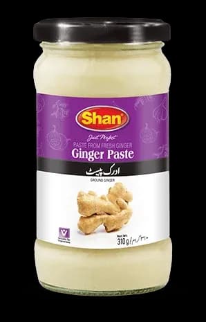Ginger Paste by Shan product pack, background removed