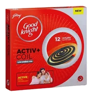 Good Knight Advanced Low Smoke Coil by Good Night product pack, background removed