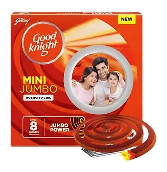 Good Knight Mini Jumbo Coil by Good Night product pack, background removed