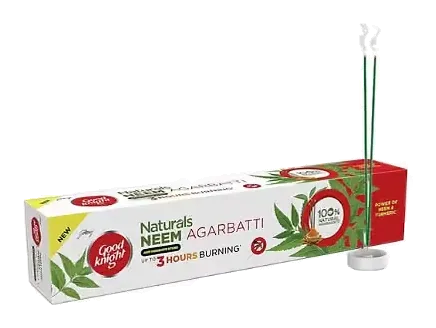 Good Knight Naturals Neem Agarbatti by Good Night product pack, background removed