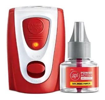 Good Knight Power Active System by Good Night product pack, background removed