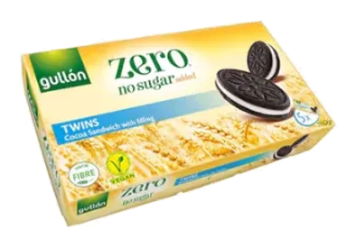 Gullon Zero Sugar Free Twin Biscuit by Gullón product pack, background removed