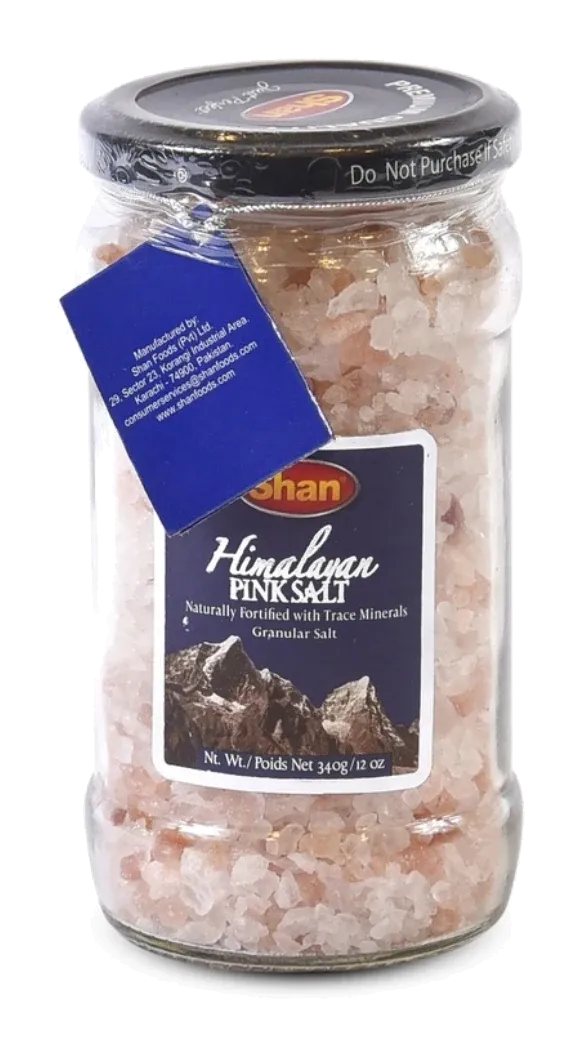 Himalayan Pink Salt (Granular) by Shan product pack, background removed