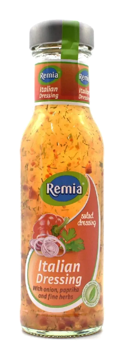 Italian Dressing by Remia product pack, background removed