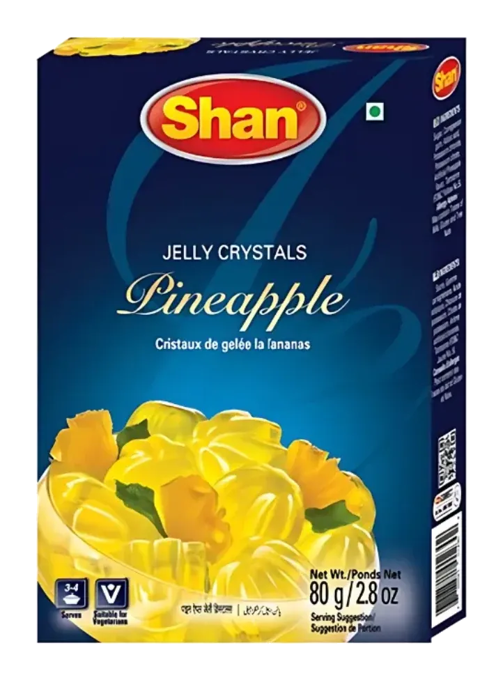Jelly Crystal – Pineapple by Shan product pack, background removed