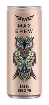 Max Brew Iced Coffee Latte by Max Fly product pack, background removed