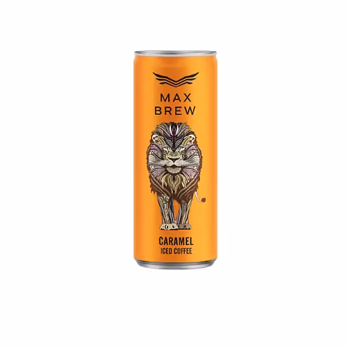 Max Fly Max Brew Iced Coffee Caramel pack shot
