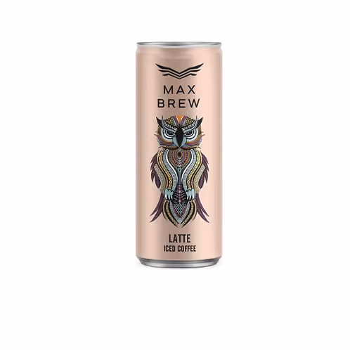 Max Fly Max Brew Iced Coffee Latte pack shot