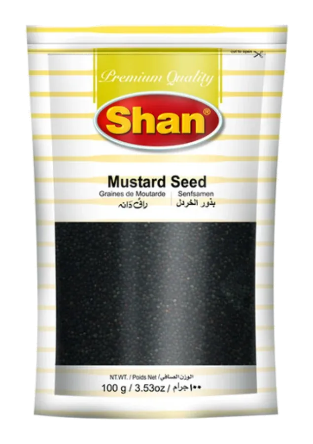 Mustard Seed by Shan product pack, background removed