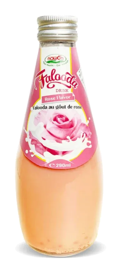 Nawon Falooda Drink Rose Flavor by Nawon product pack, background removed