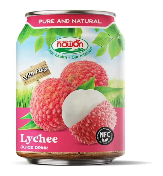 Nawon Juice Drink Lychee by Nawon product pack, background removed