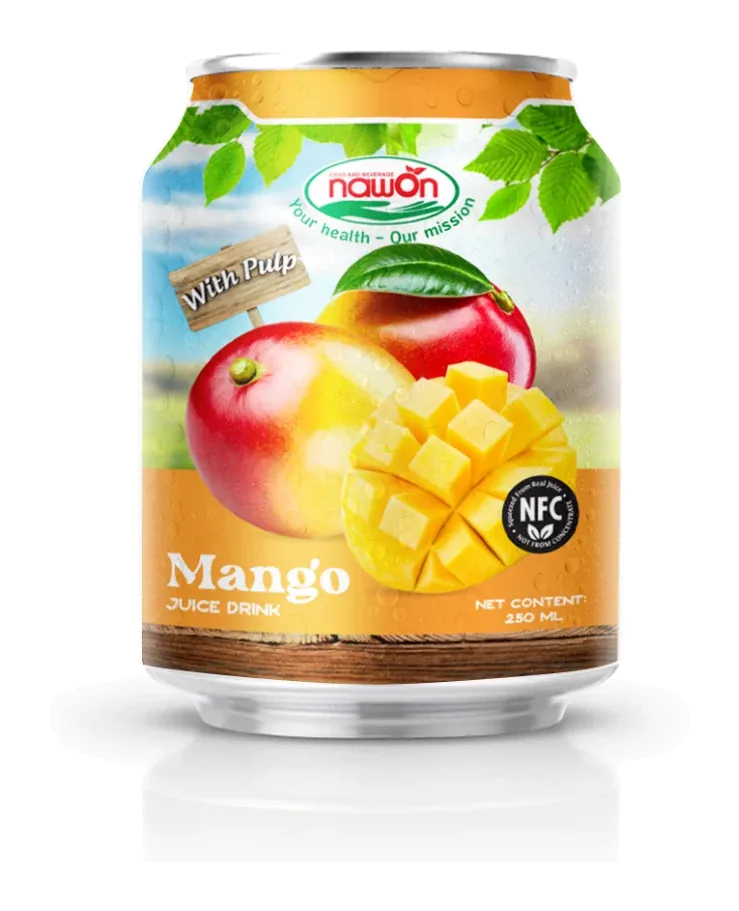 Nawon Juice Drink Mango by Nawon product pack, background removed
