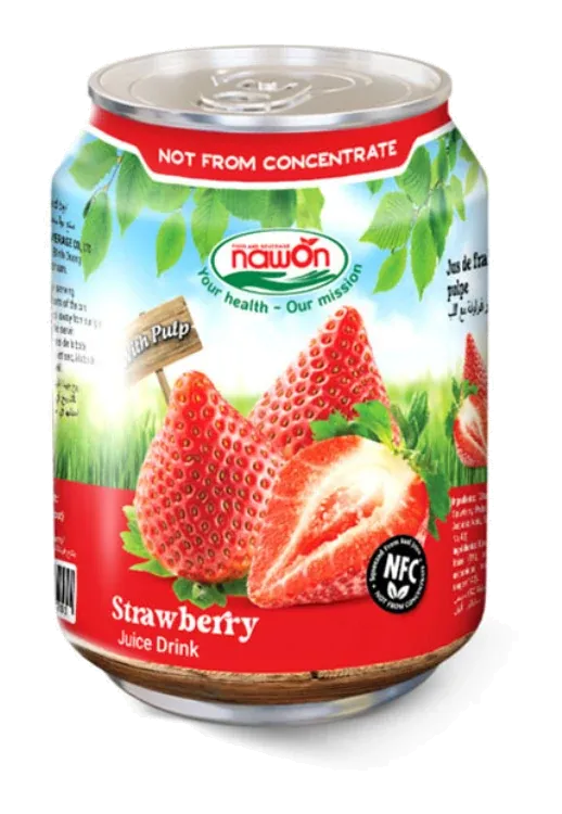 Nawon Juice Drink Strawberry by Nawon product pack, background removed