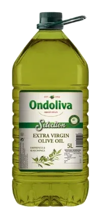 Ondoliva Extra Virgin Olive Oil – 5ltr by Ondoliva product pack, background removed