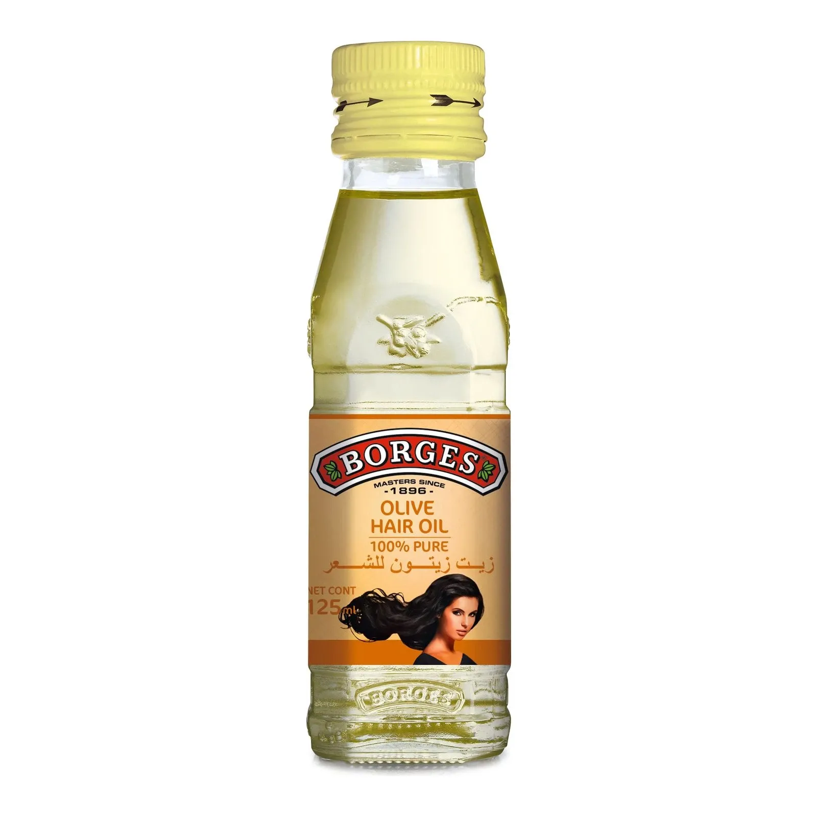 Borges Hair Olive Oil 125ml bottle studio packshot