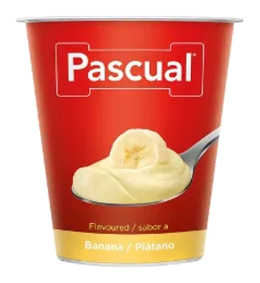 Pascual Yogurt Banana by Pascual product pack, background removed