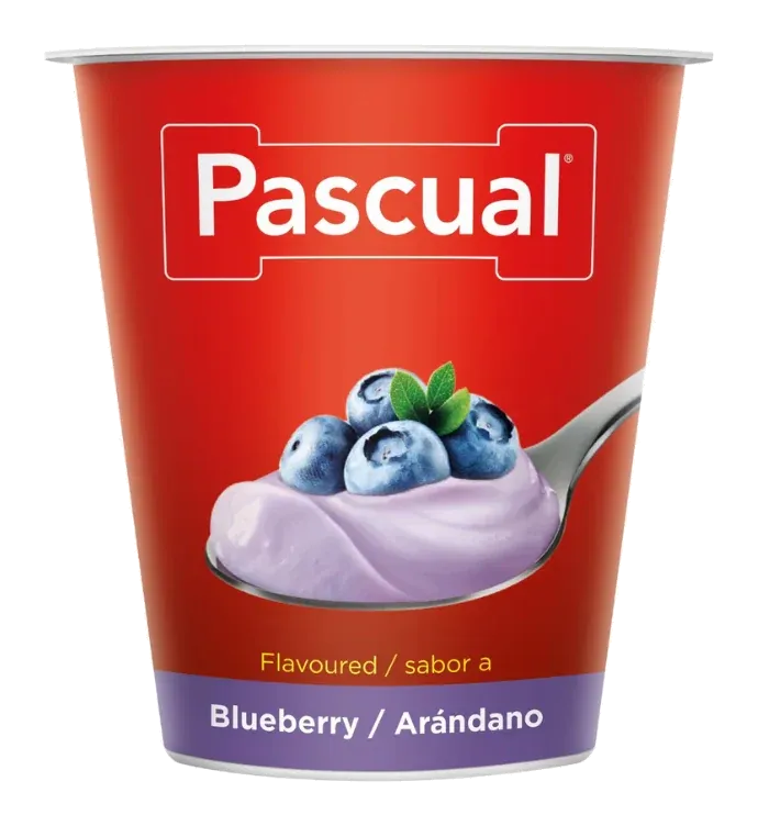 Pascual Yogurt Blueberry by Pascual product pack, background removed