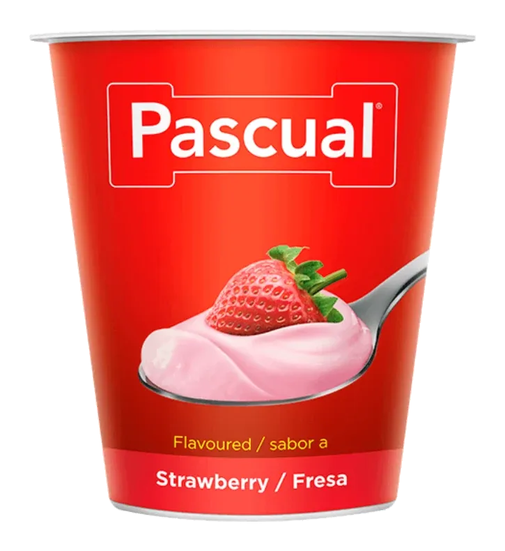 Pascual Yogurt Strawberry by Pascual product pack, background removed