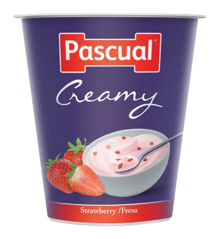 Pascual Yogurt Thick & Creamy Strawberry by Pascual product pack, background removed