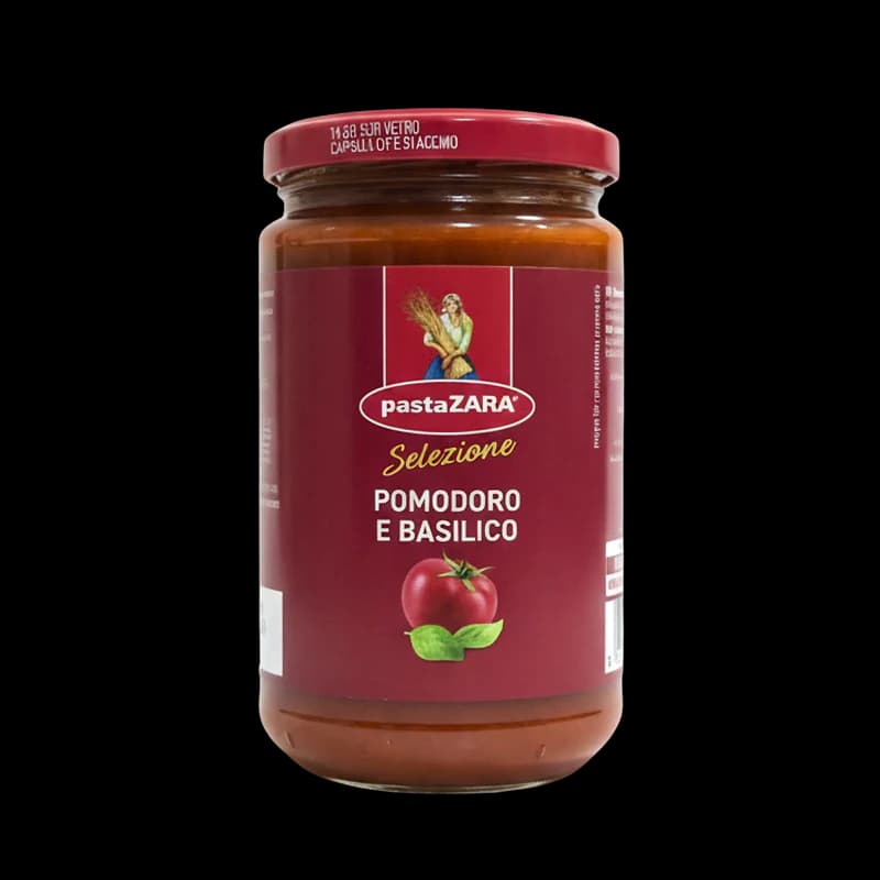 Pasta Zara Pomodoro e Basilico Tomato Sauce 400g jar packshot