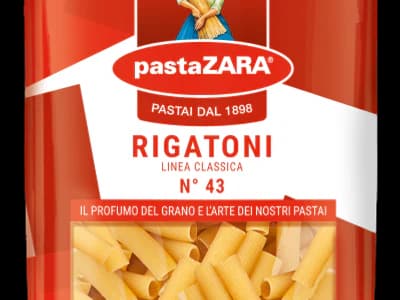 Pasta Zara Rigatoni No 43 Italian Pasta 500g packshot