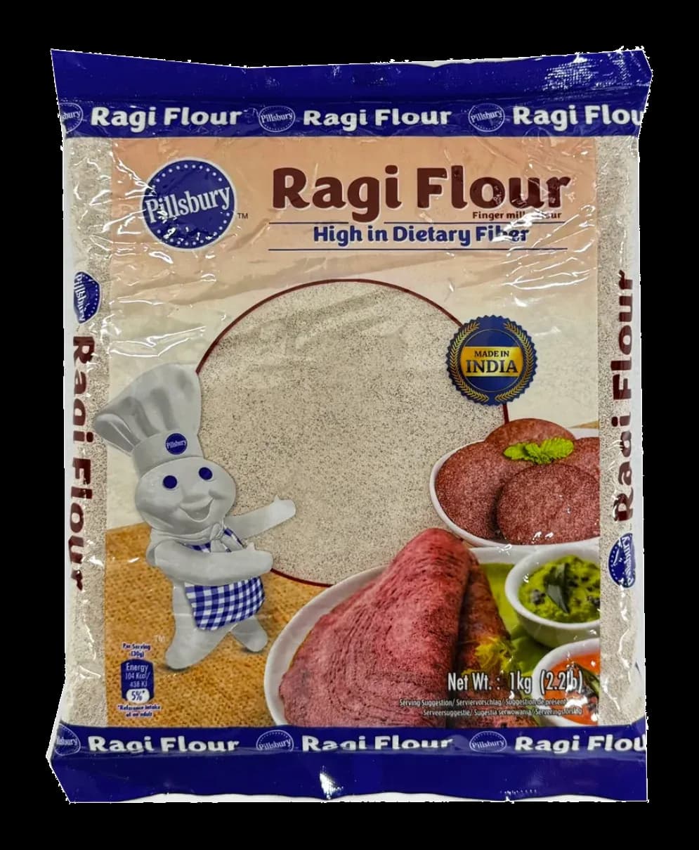 Ragi Flour by Pillsbury product pack, background removed