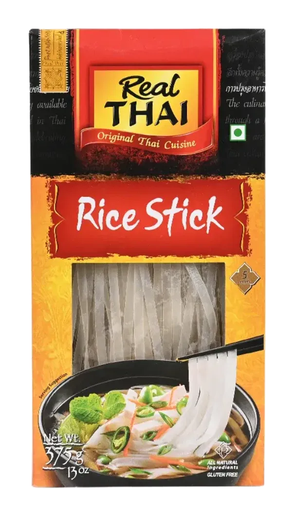 Real Thai Rice Stick 5mm by Real Thai product pack, background removed