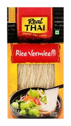 Real Thai Rice Vermicelli by Real Thai product pack, background removed