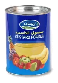 Reihan Custard Powder by Salim product pack, background removed