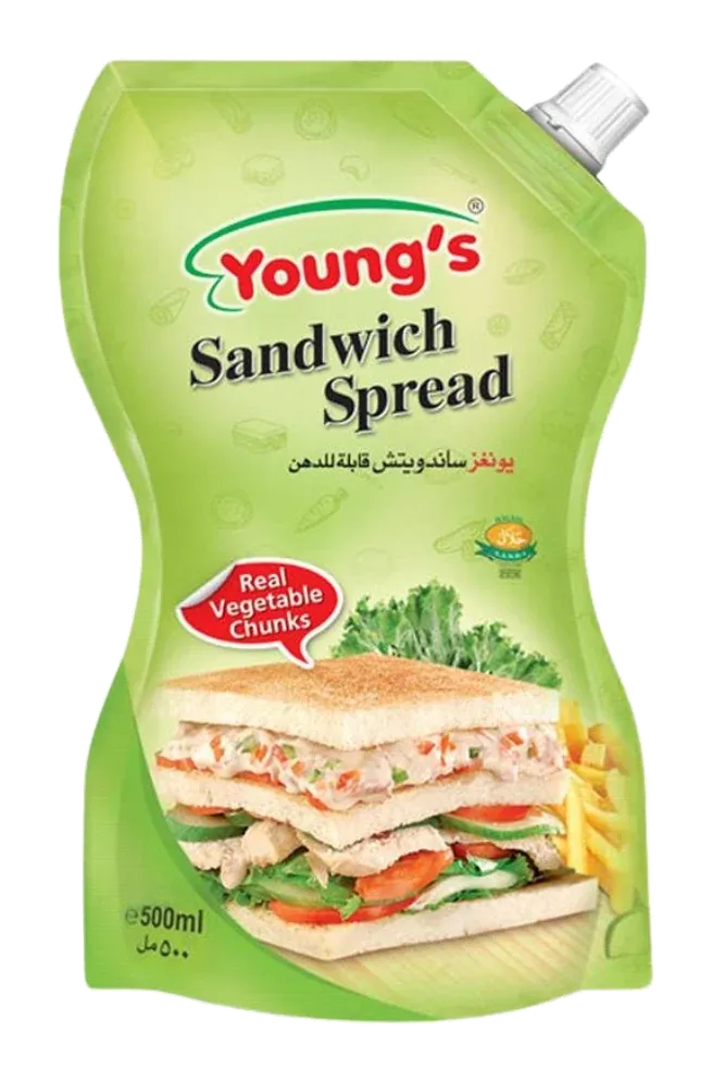Sandwich Spread by Young's product pack, background removed
