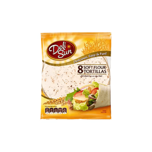 Deli Sun Deli Sun 8 Soft Flour Tortillas 19cm pack shot