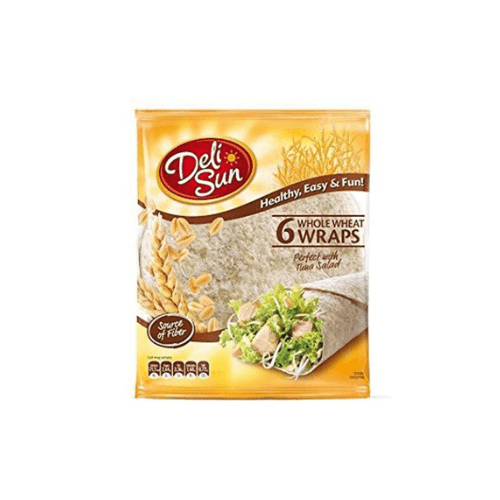Deli Sun Deli Sun 6 Whole Wheat Wraps 24cm pack shot