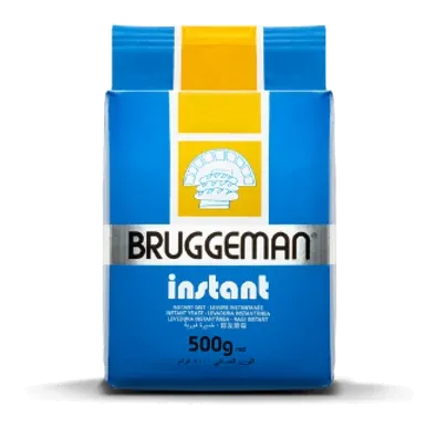 Yeast Blue 500g by Bruggeman product pack, background removed