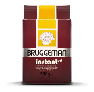 Yeast Brown 500g by Bruggeman product pack, background removed