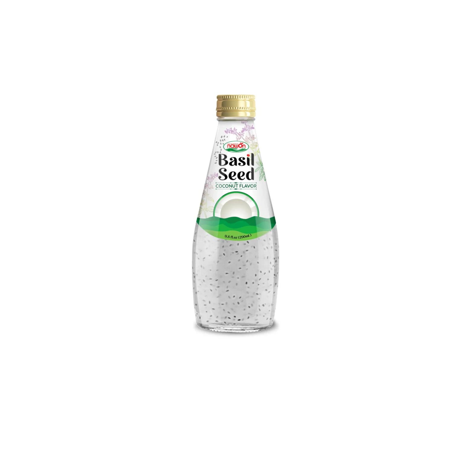 Nawon Basil Seed Drink Coconut Water pack shot